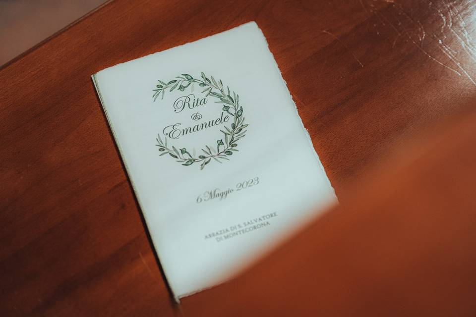 Libretto messa in carta Amalfi