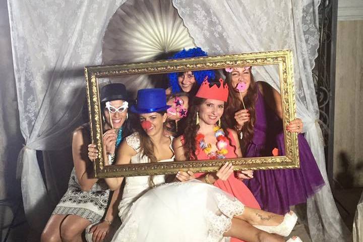 Photobooth tema pizzo&tortora