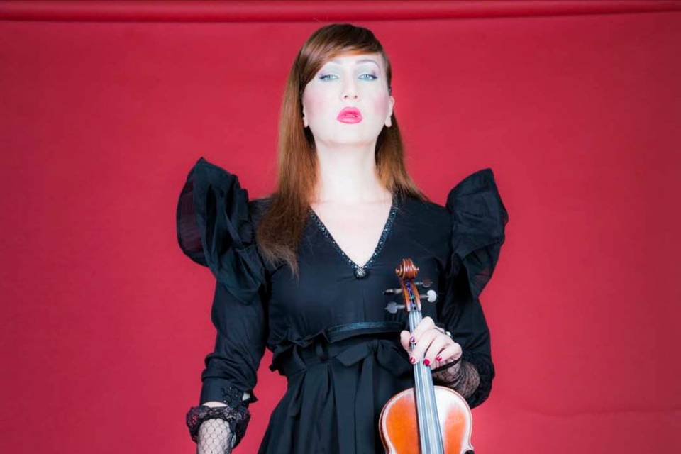 Rock style su sfondo rosso