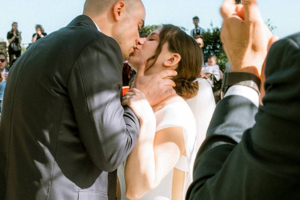 Il bacio dopo il sì