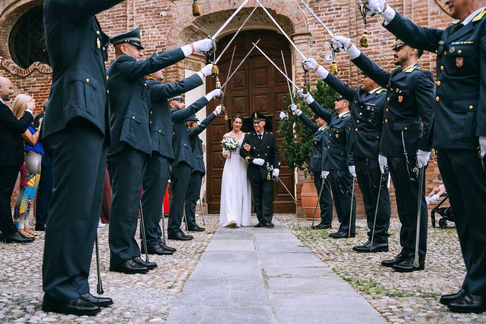 Picchetto matrimonio