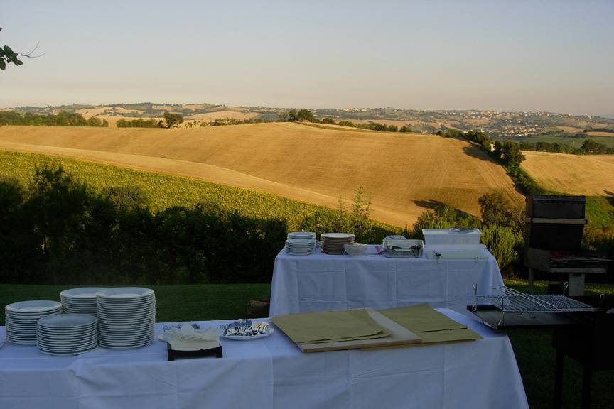 Buffet in giardino