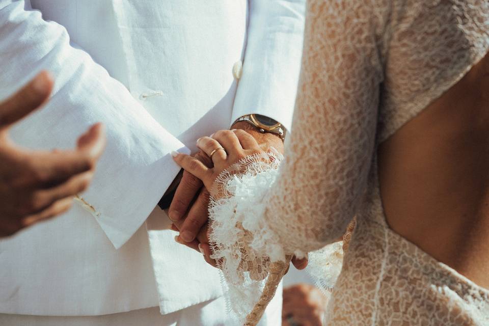 Bride and groom portrait