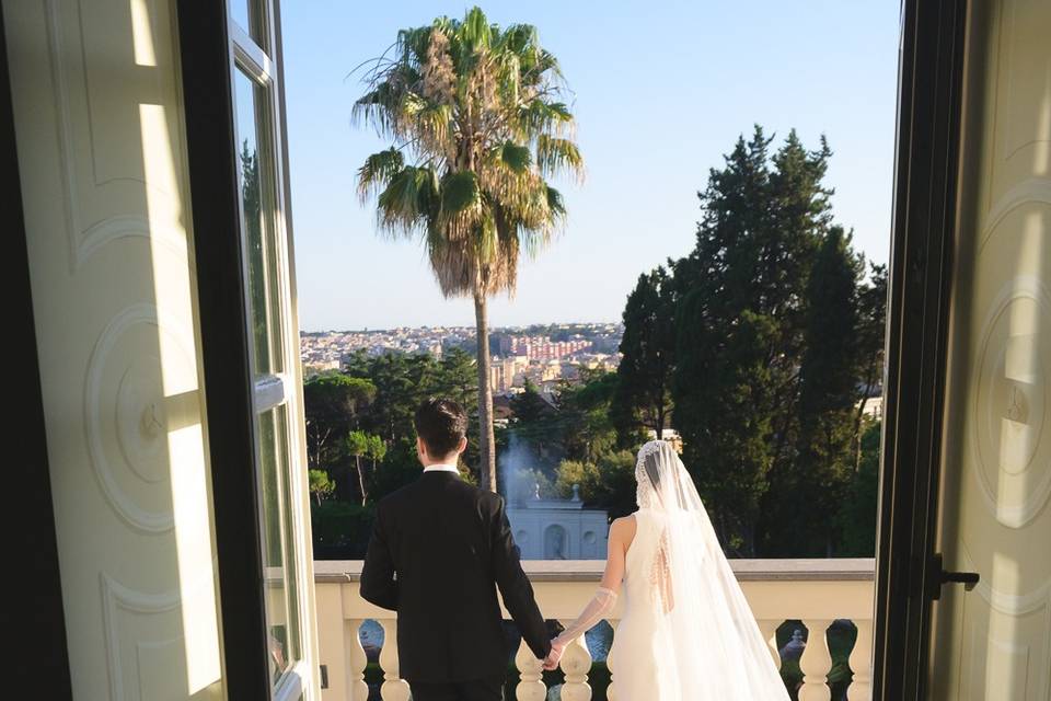 Bride and groom portrait