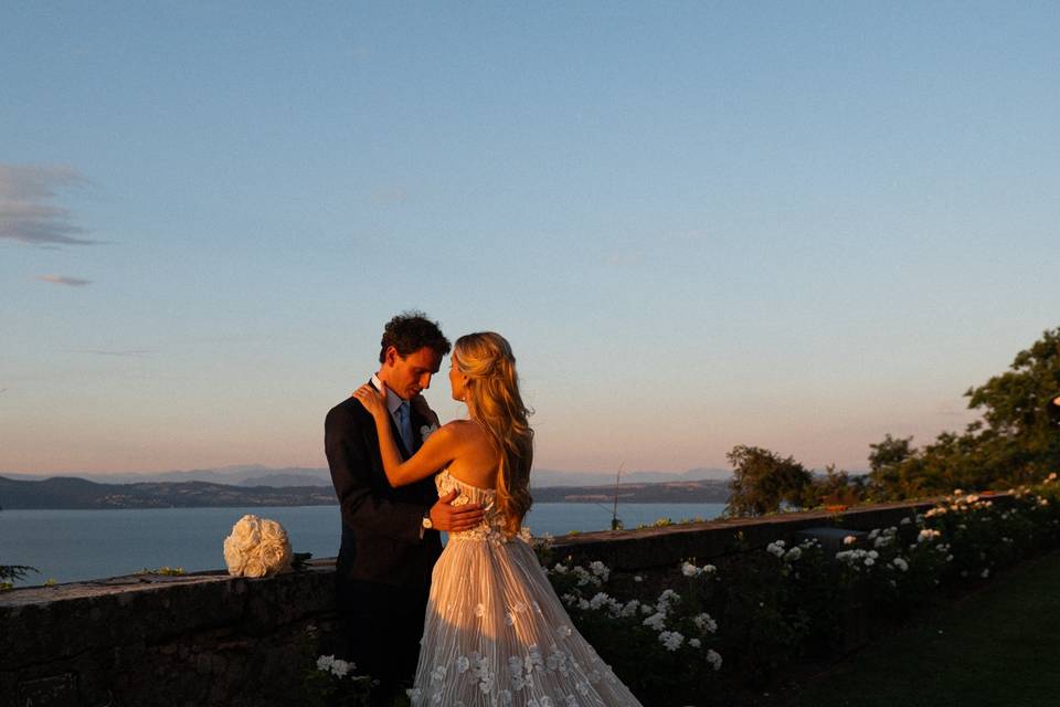 Bride groom italian portrait