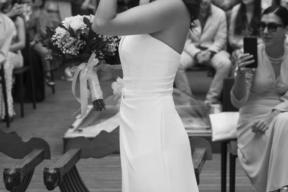 Sposa emozionata
