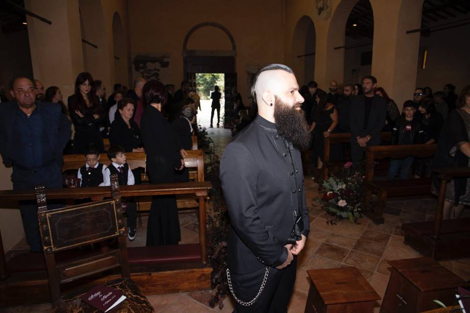 Groom waiting