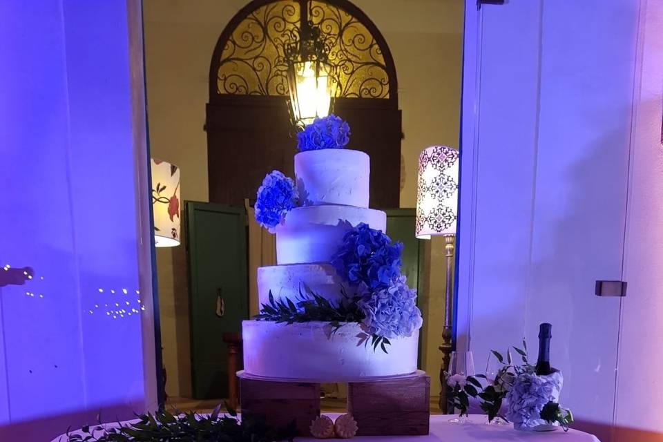 Illuminazione wedding cake