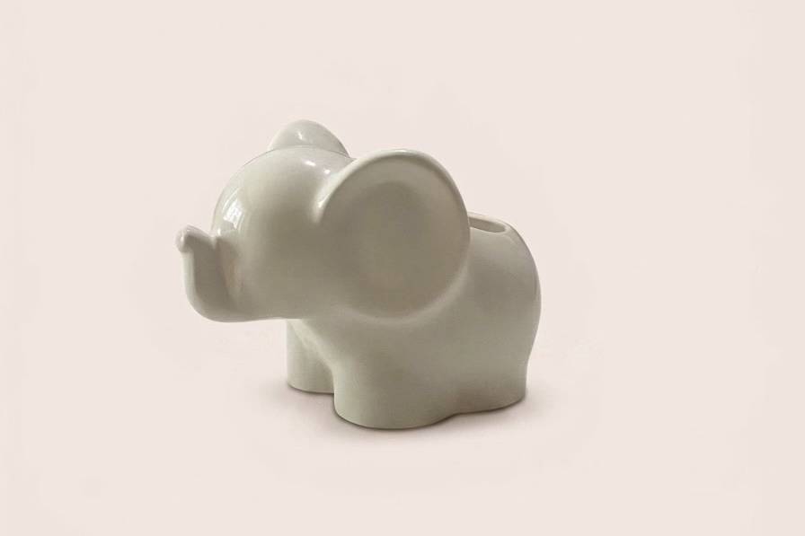 Elefantino gesso e cera soia