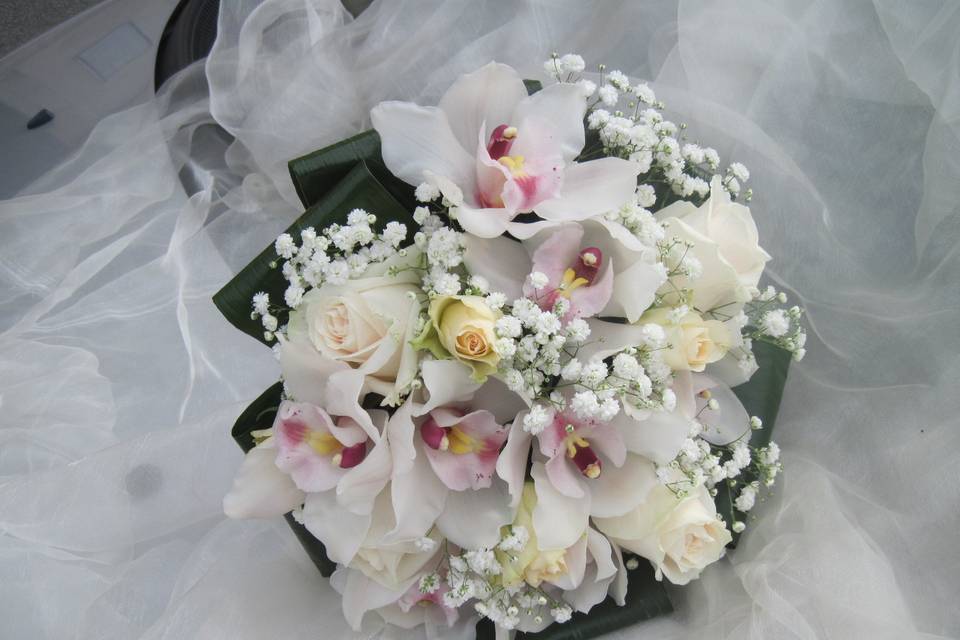 Bouquet sposa con orchidea