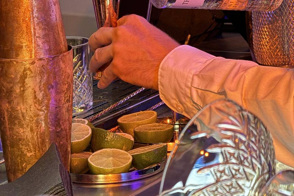 Premium Gin Pouring