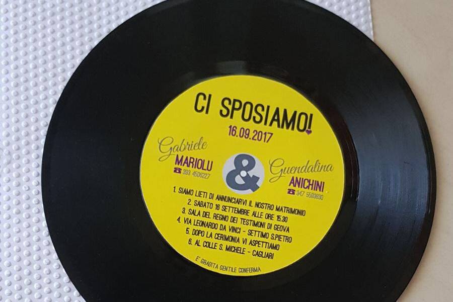 Partecipazione disco vinile