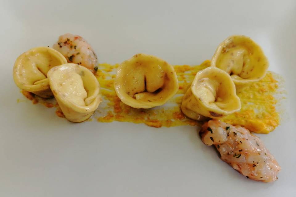 Raviolini ai gamberi