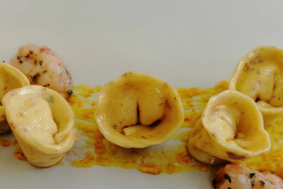 Raviolini ai gamberi