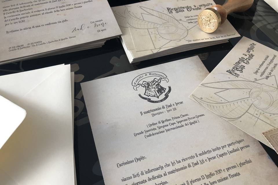 Matrimonio tema Harry Potter