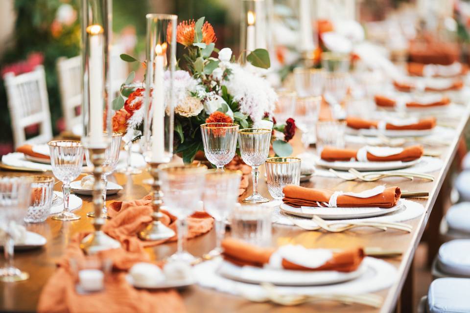 Arancio table wedding