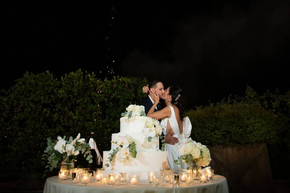 Cena in giardino matrimonio