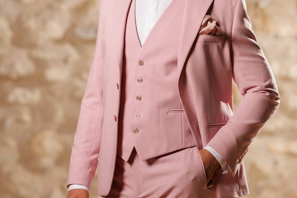 Abito rosa cipria