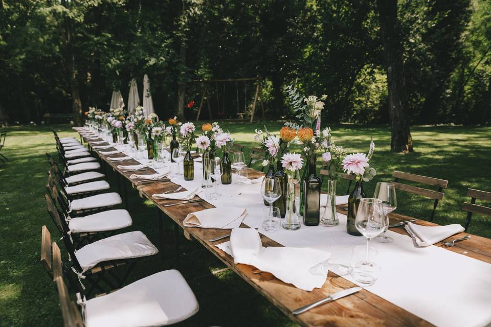 Boho chic table setteing