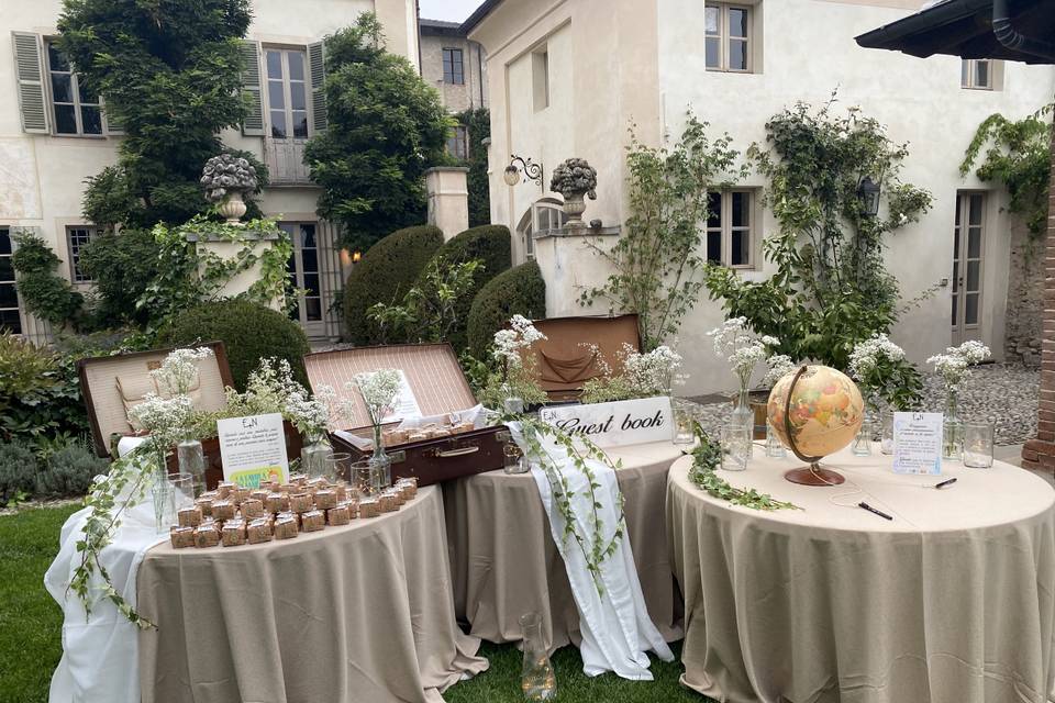 Guest Book & White Table