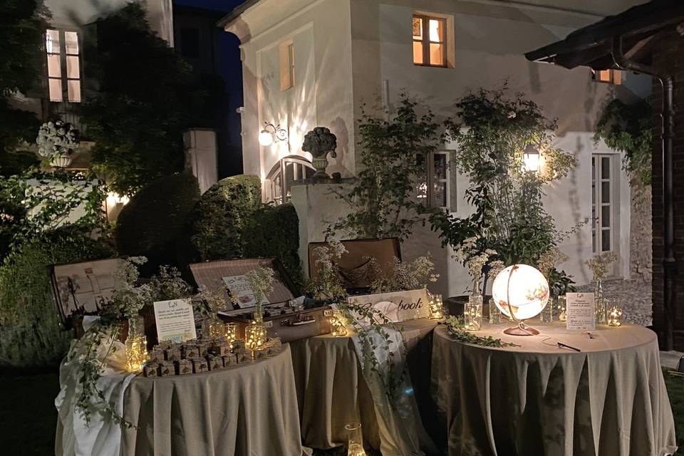 Guest Book & White Table