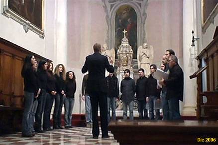 In chiesa a Bronzola nel 2006