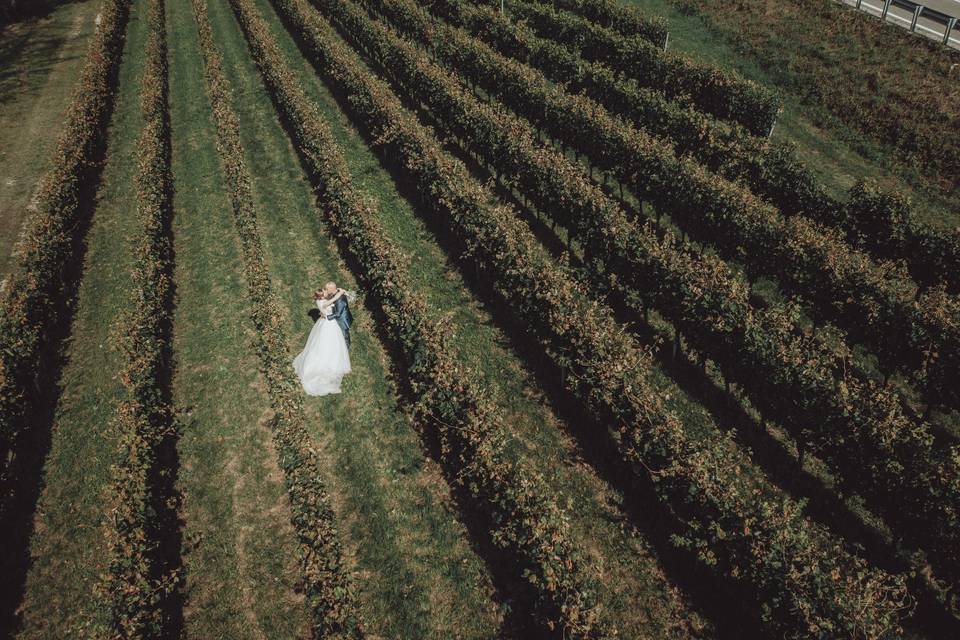 Foto drone matrimonio