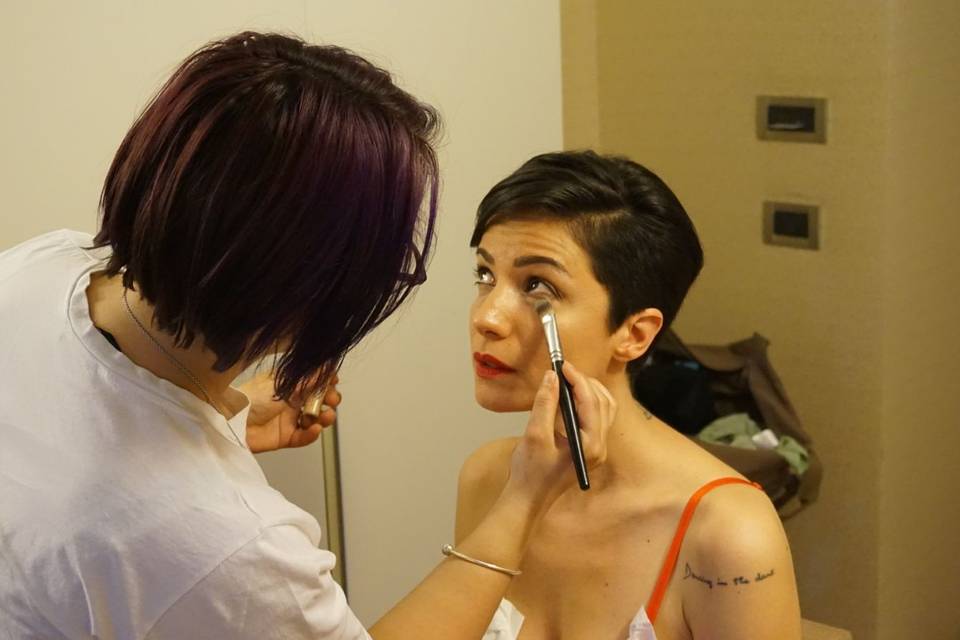 Make up for Adrea Delogu