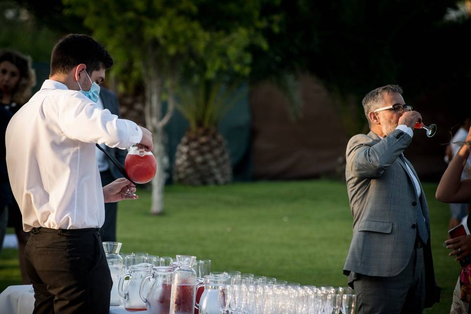 Aperitivo nel prato