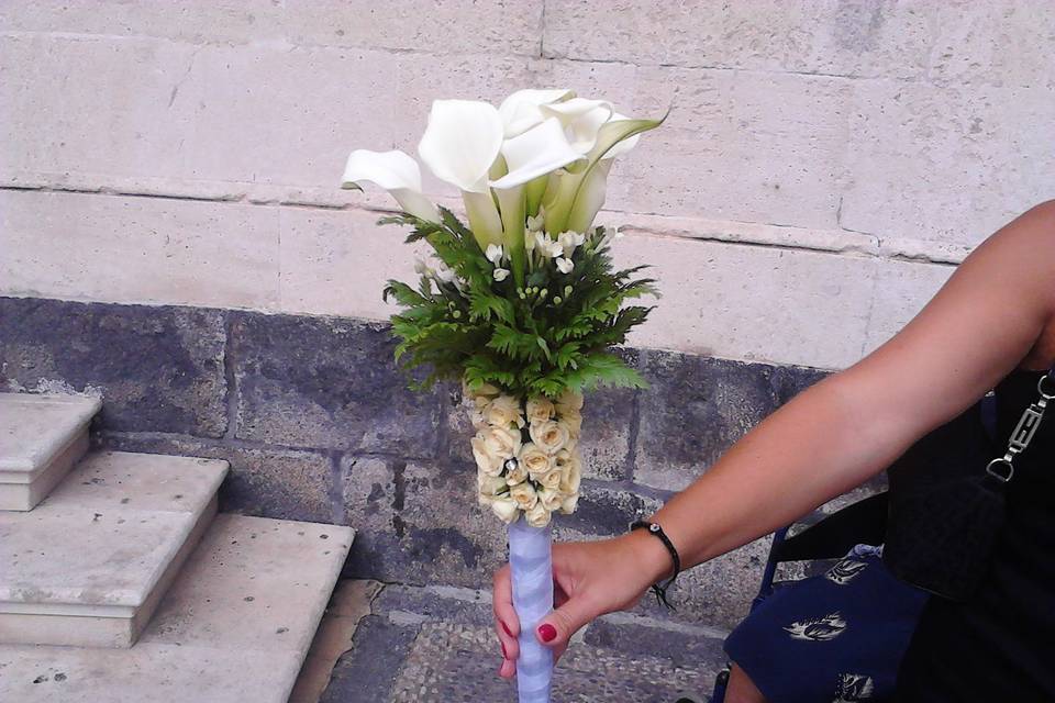 Bouquet a microfono con calle