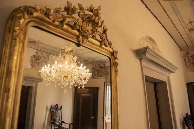 Gli interni della villa