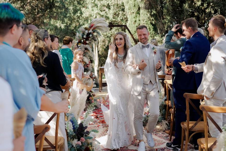 Boho chic wedding