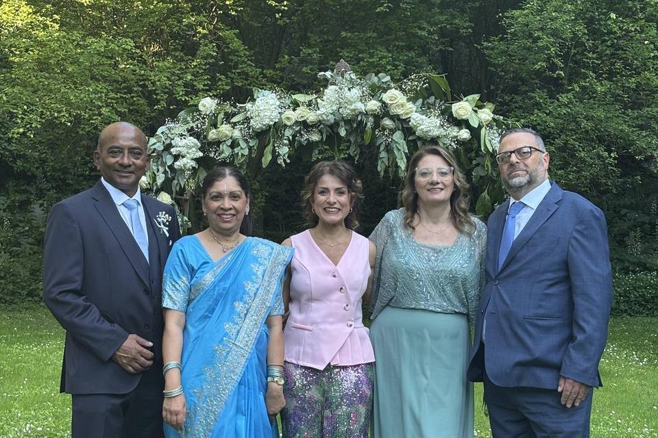 With both sets of parents