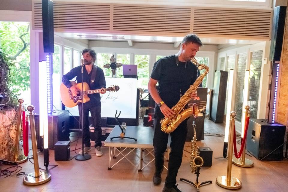 Band sax musicisti jazz