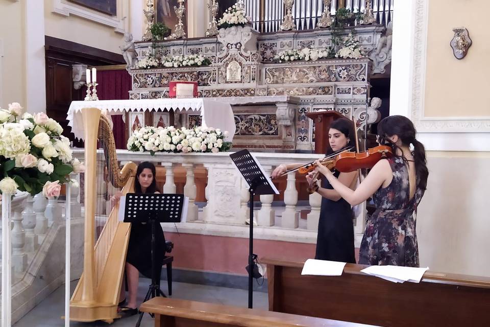 Trio: doppio violino e arpa