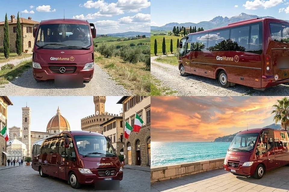 Minibus touring in Toscana