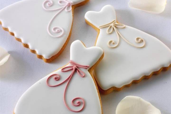 Almond cookies decorated