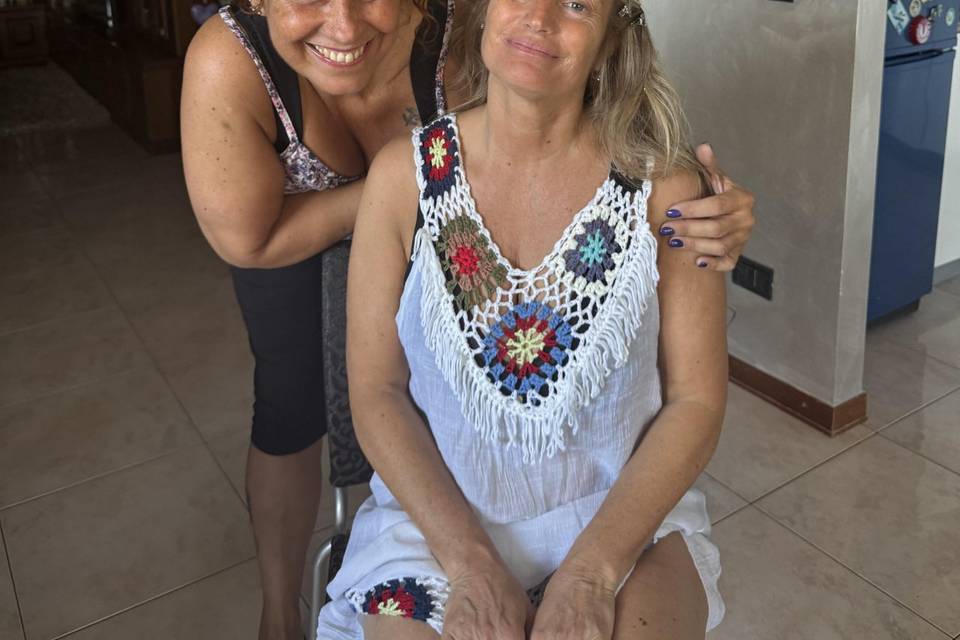 Sposa e testimone prima