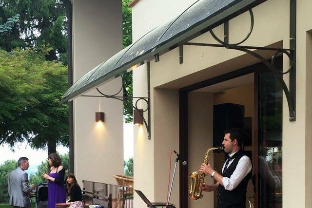 Roberto Bovero aperitivo con sax