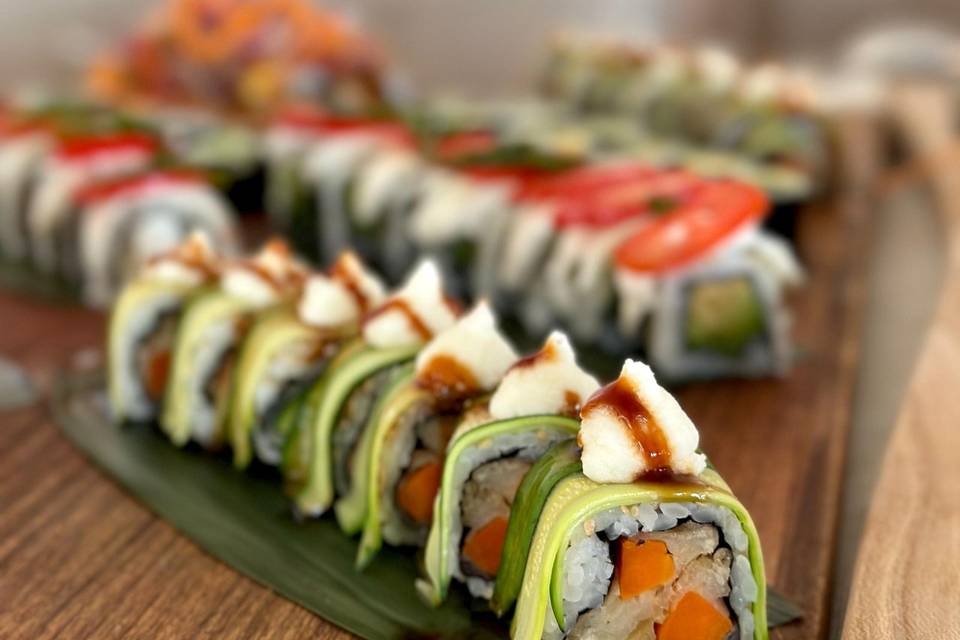 Buffet - veggie sushi