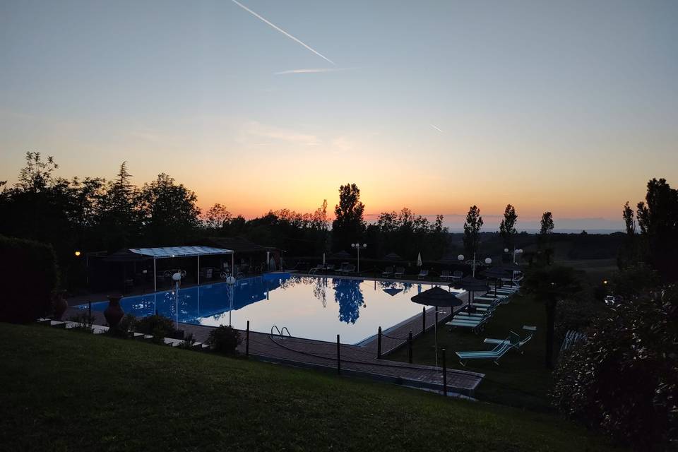 Tramonto a Villa Pallavicini