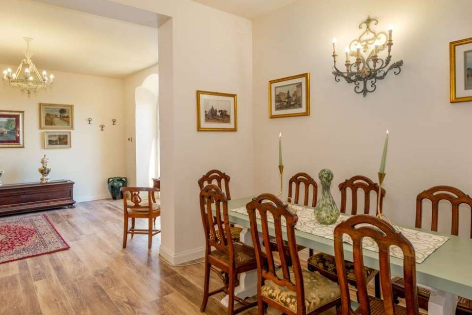 Sala da pranzo bnb