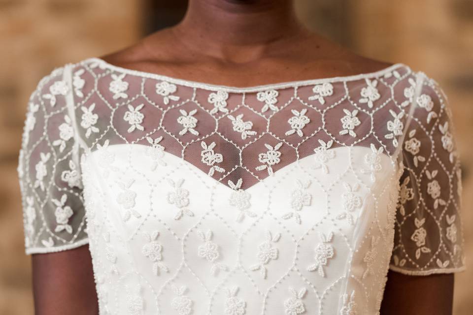 Abito da  sposa Raso di Seta