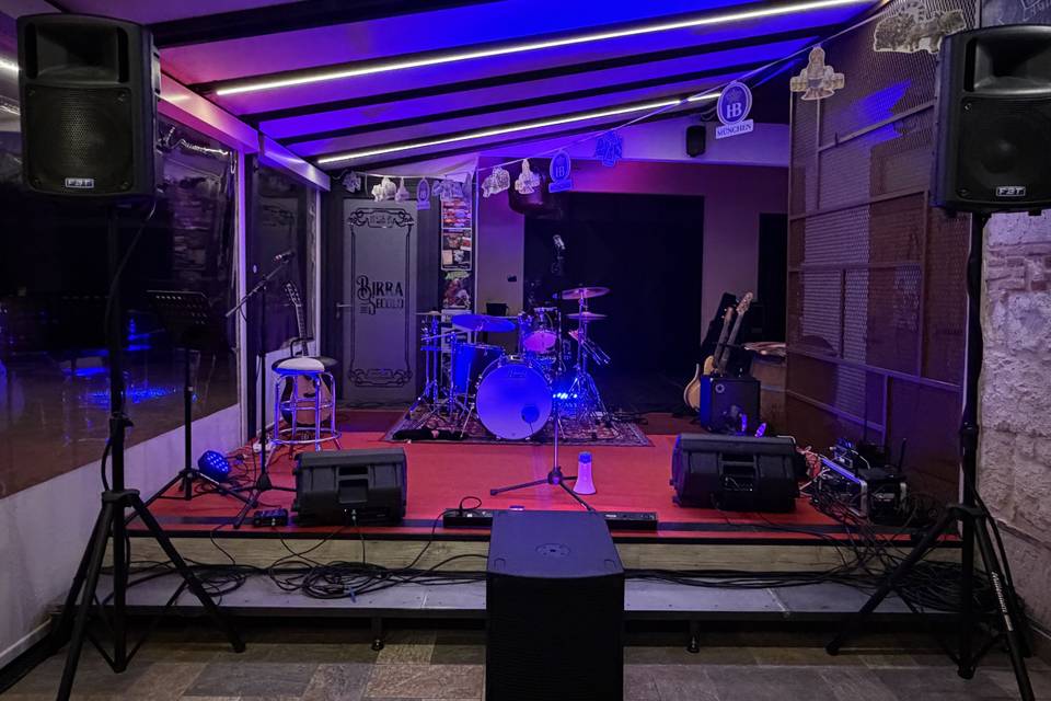 Serata musica live in un local