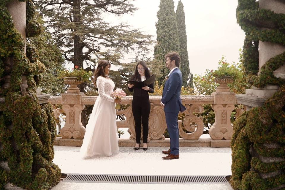 Elopement in villa Balbianello