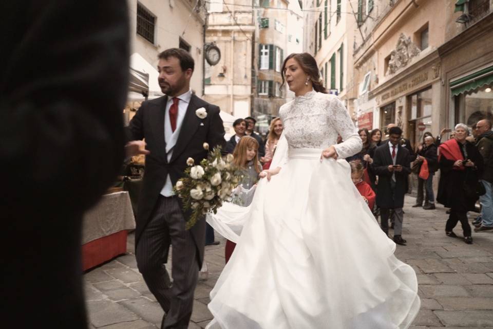 Parata nel centro di Genova