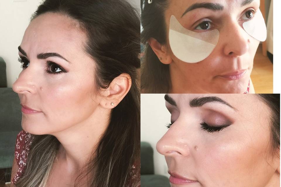 Glam makeup