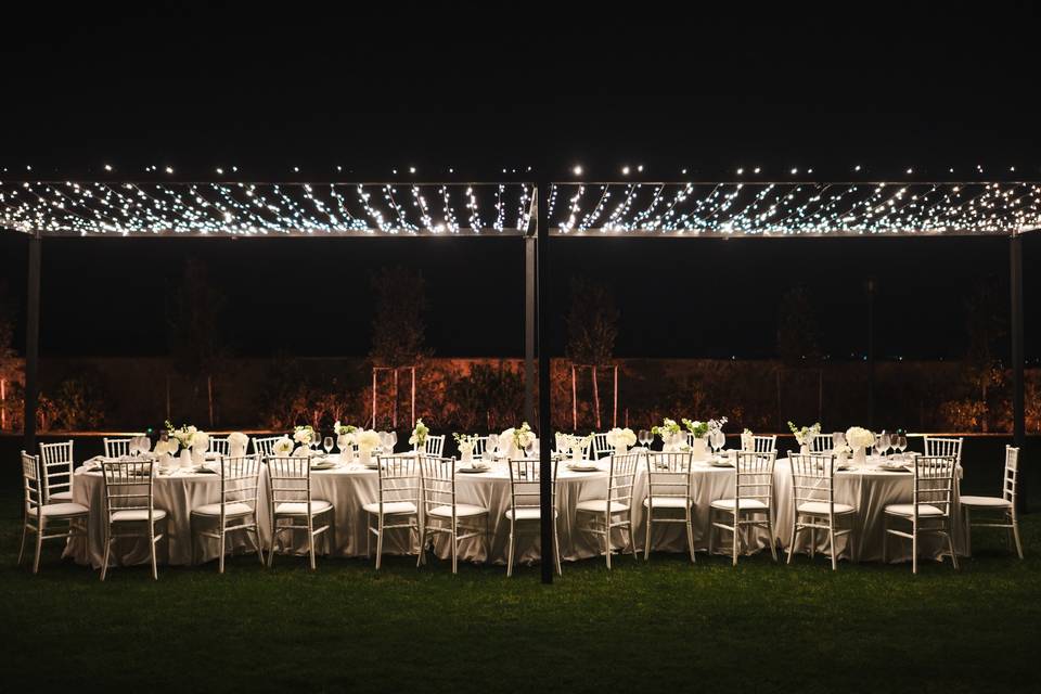 Centrotavola ceramiche bianche
