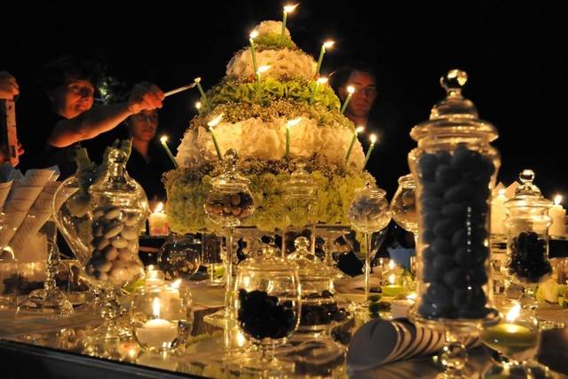 Centrotavola confettata