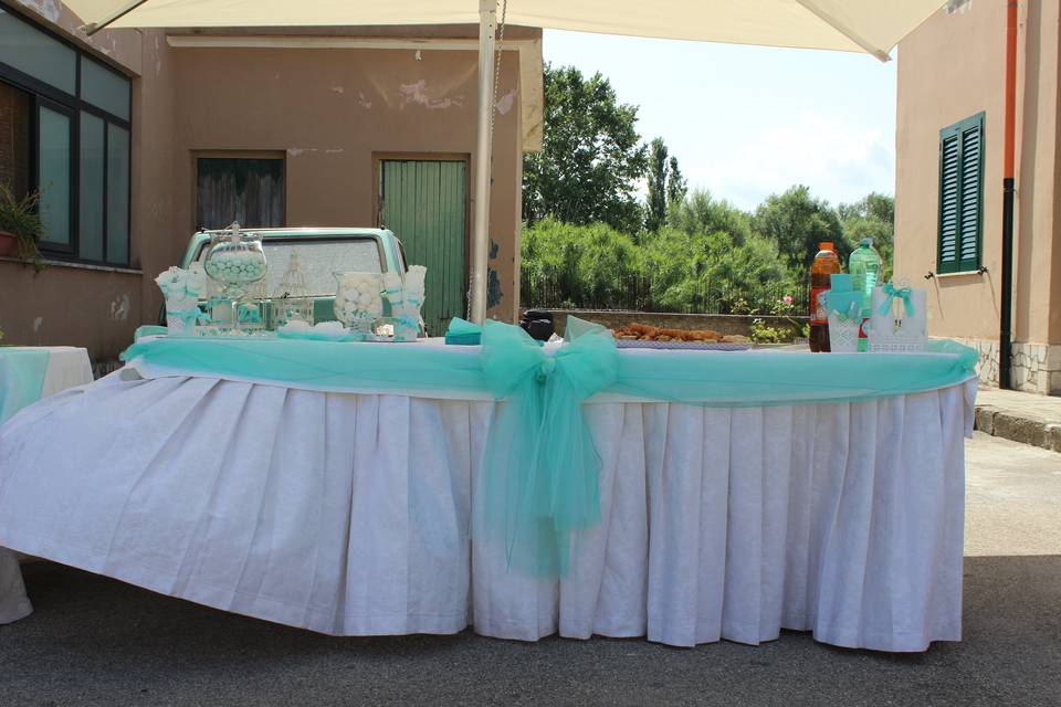 Casa sposa buffet accoglienza